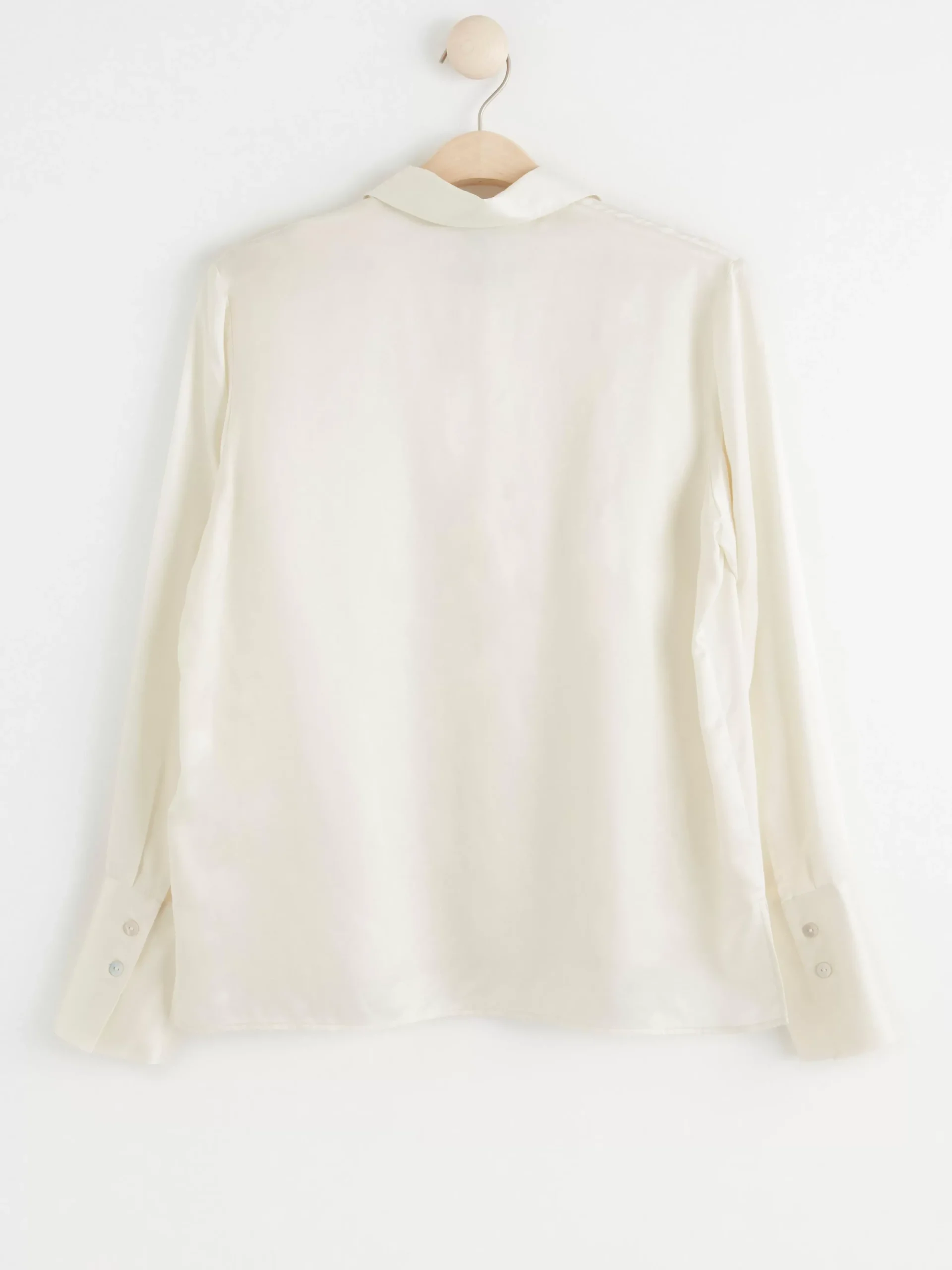Blusar & Skjortor>Lindex Skjorta I Sidenblandning Light White