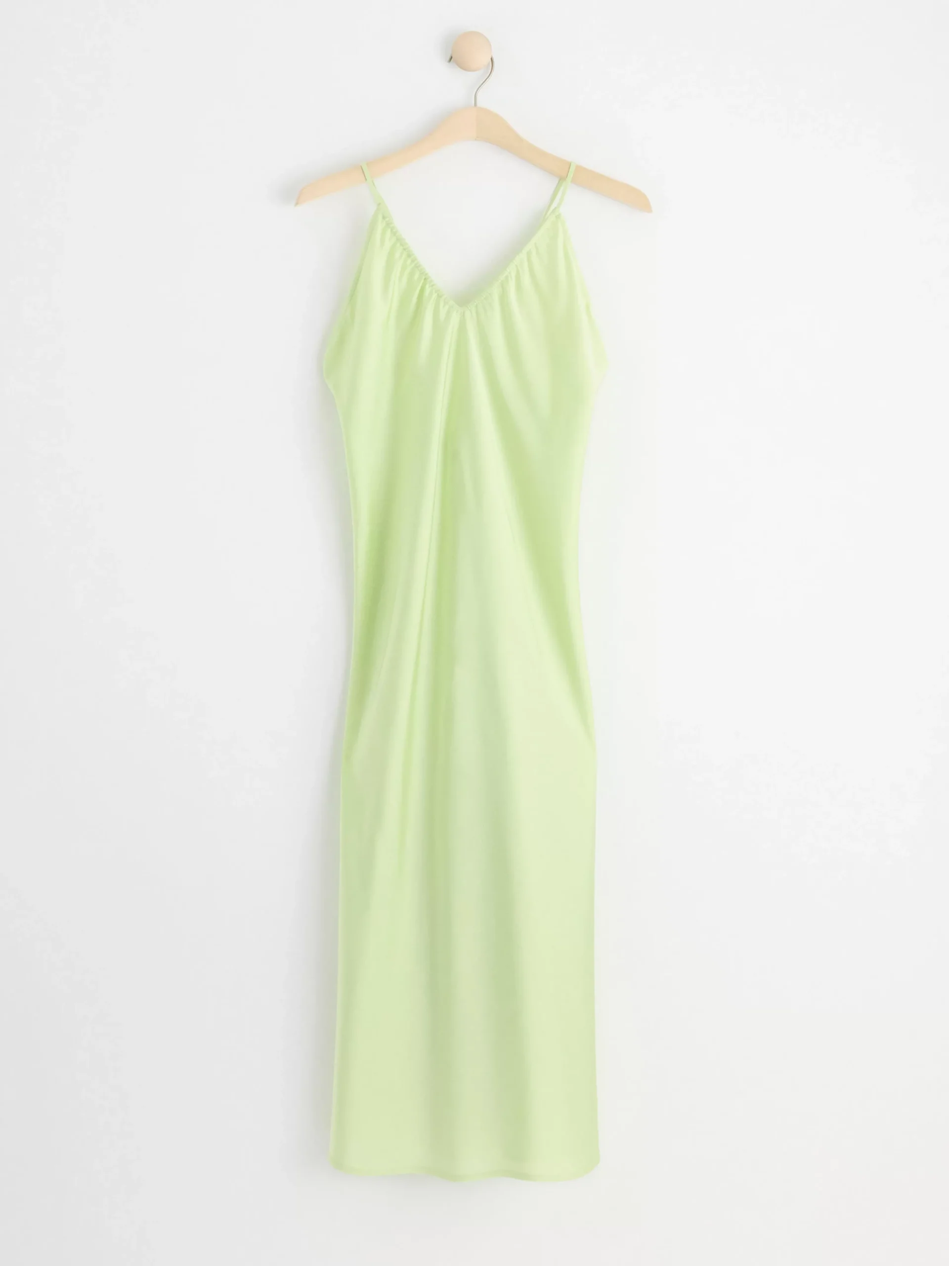 Klänningar>Lindex Slipklanning I Satin Light Green