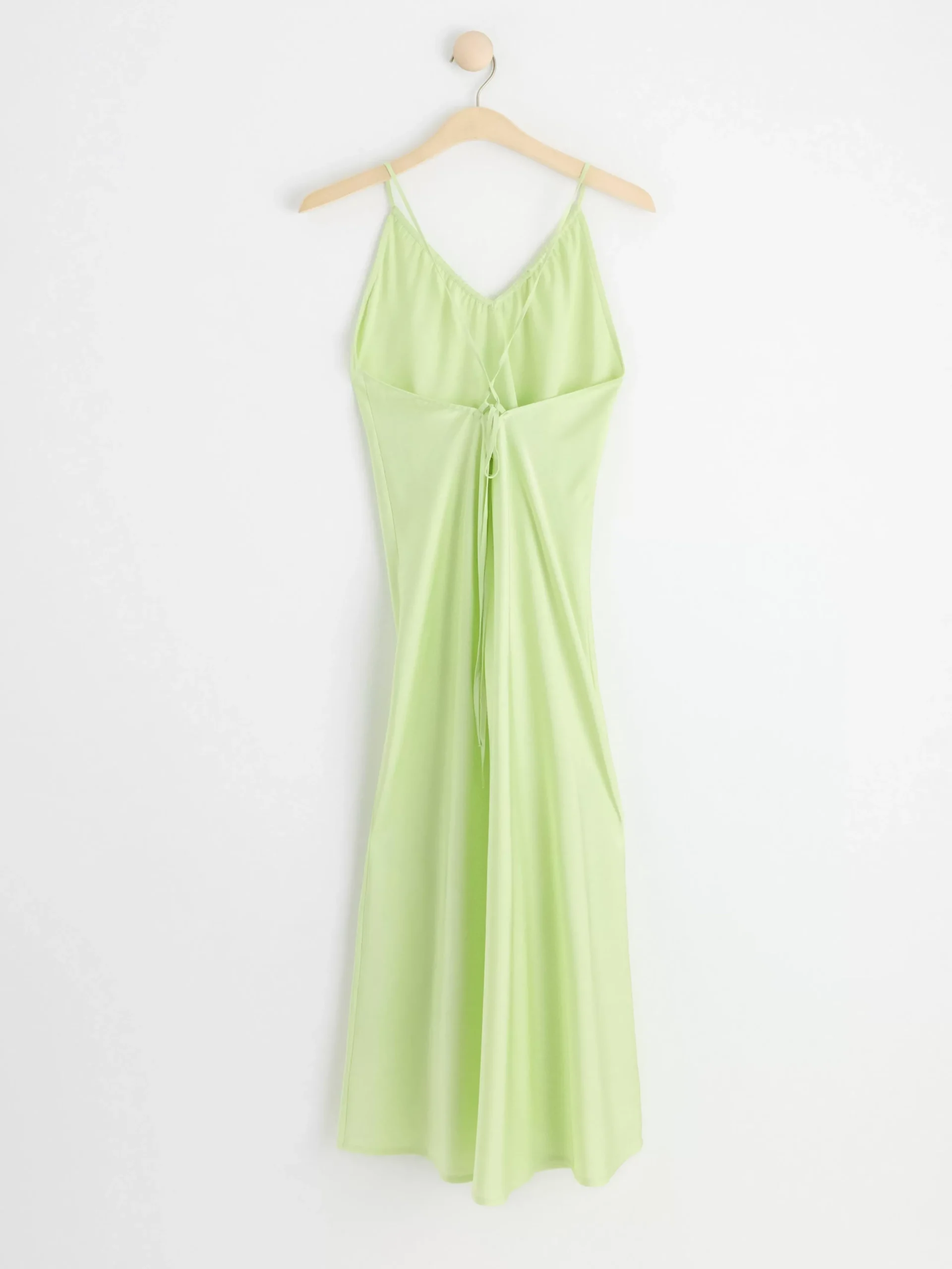 Klänningar>Lindex Slipklanning I Satin Light Green