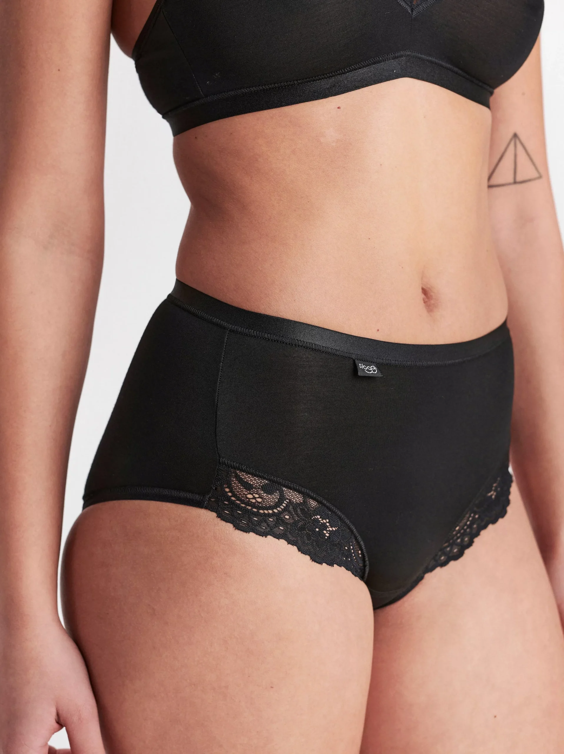 Trosor>Lindex Sloggi Romance Maxi Trosa Black