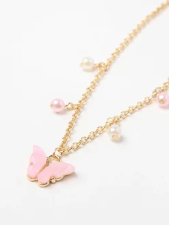 Accessoarer>Lindex Smyckeset Med Fjarilar Gold