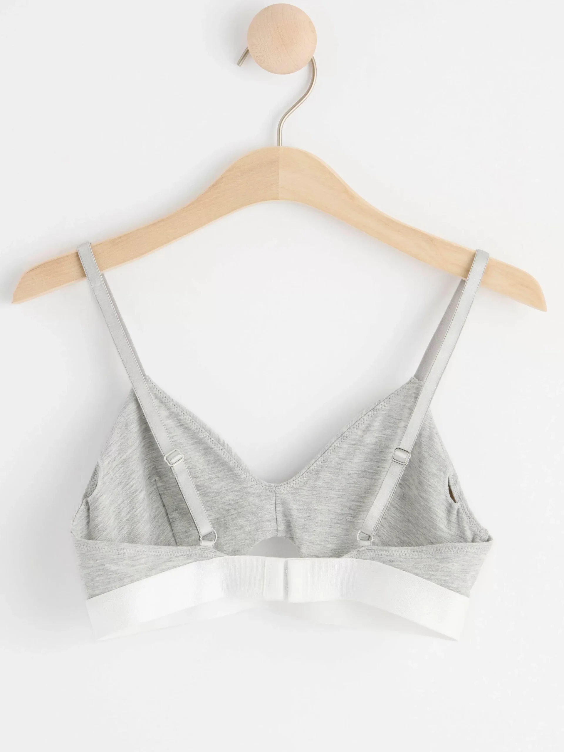 Bh>Lindex Soft Bh Med Cut-Out Detalj Light Grey Melange