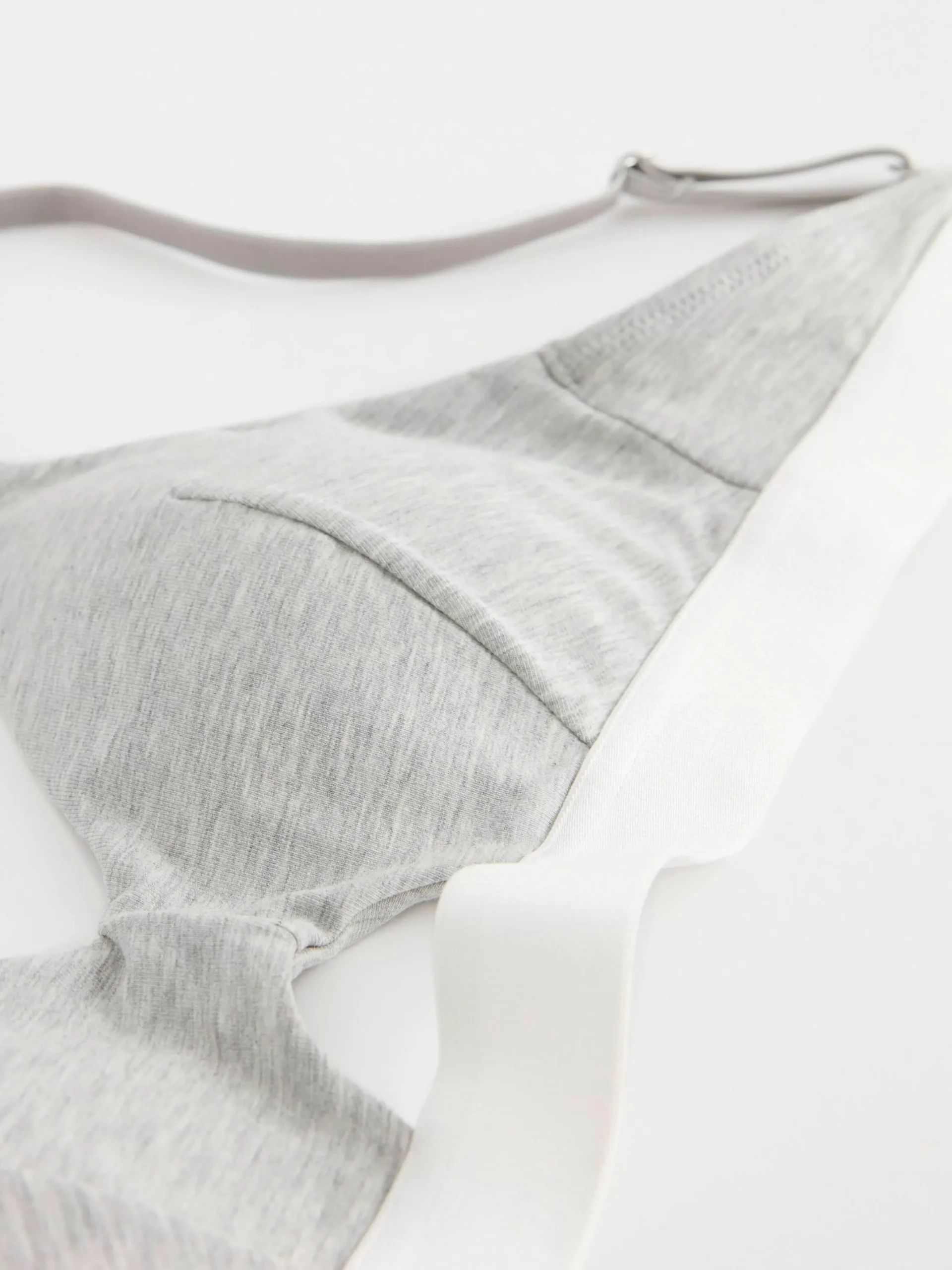 Bh>Lindex Soft Bh Med Cut-Out Detalj Light Grey Melange