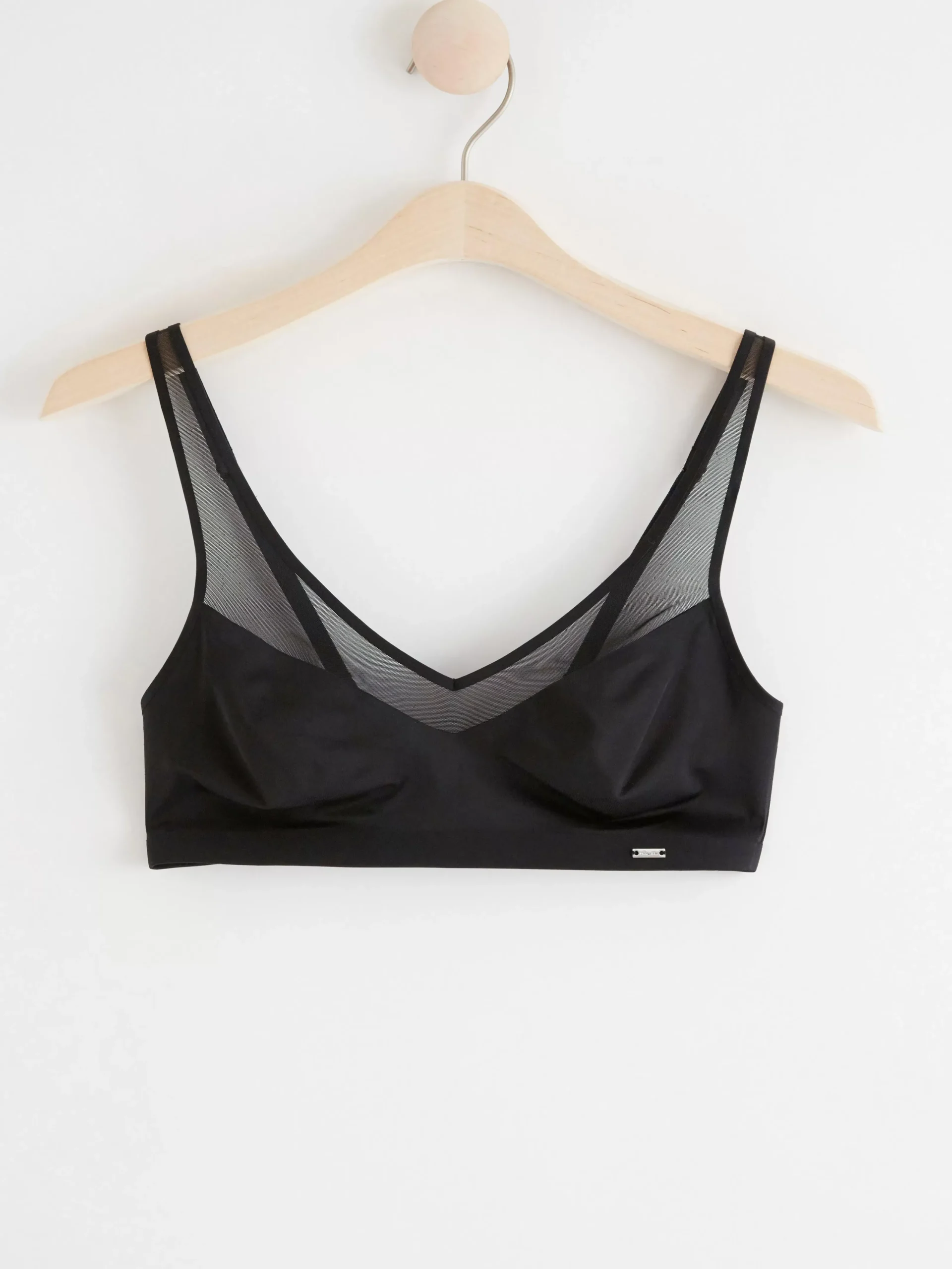 Bh>Lindex Soft Bh Med Mesh Black