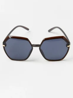 Accessoarer>Lindex Solglasogon Dam Dark Green