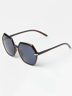 Accessoarer>Lindex Solglasogon Dam Dark Green