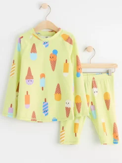 Badkläder & Uv>Lindex Solskyddstopp Och Shorts Med Upf 50+ Light Green