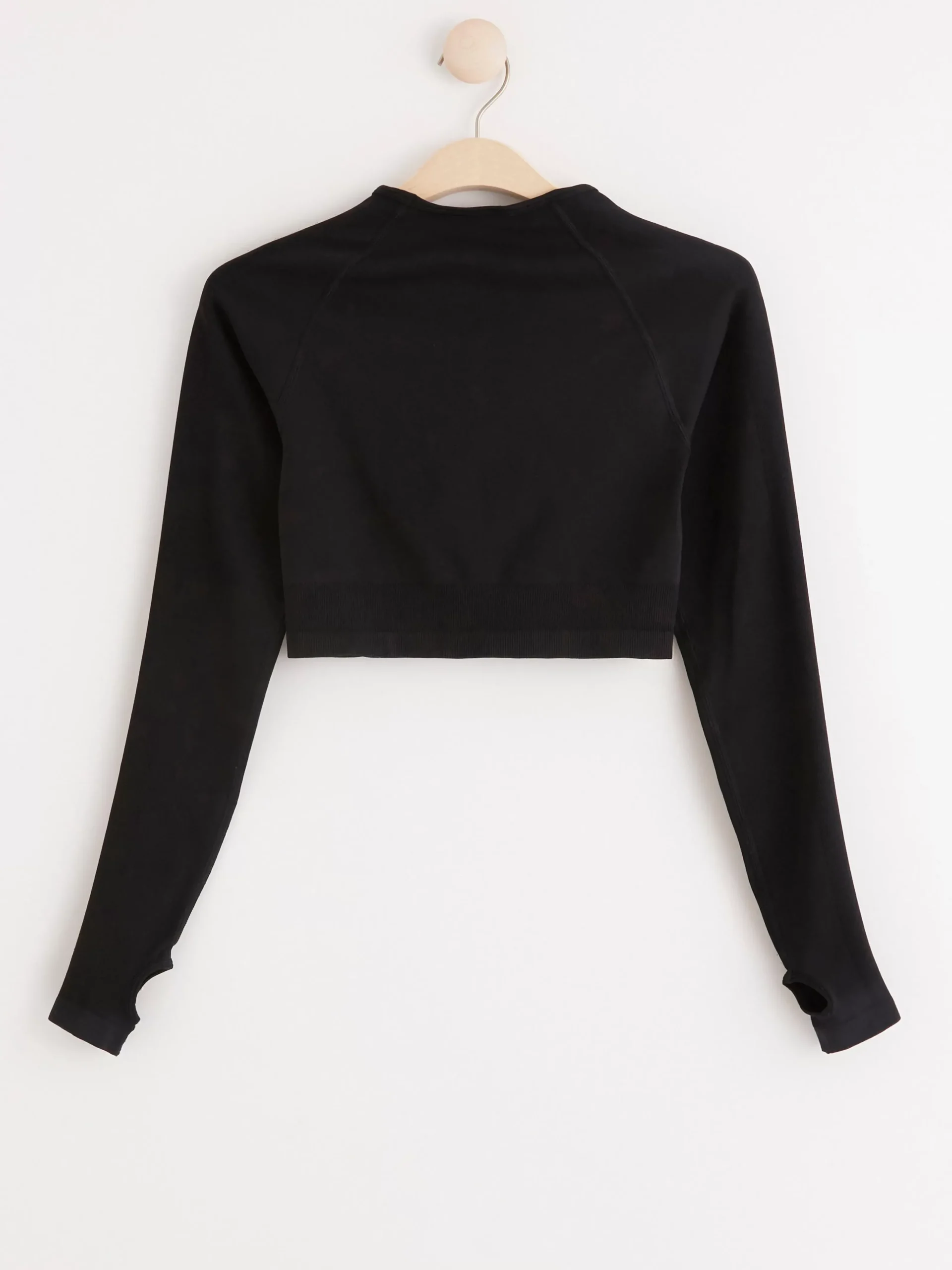 Träningskläder>Lindex Somlos Croppad Sporttopp Black