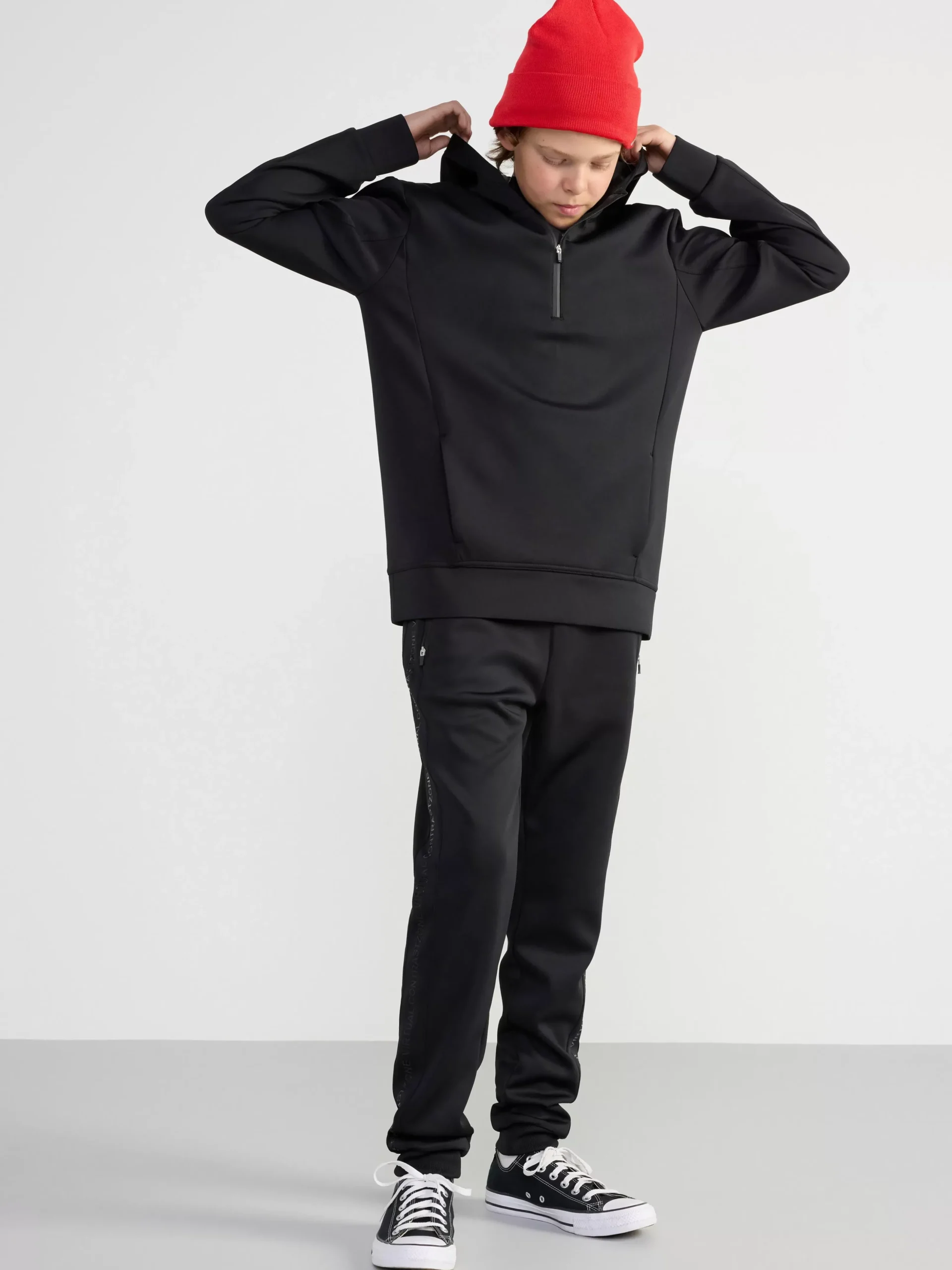 Byxor & Leggings>Lindex Sportiga Mjukisbyxor Black