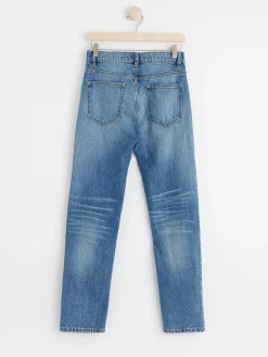 Jeans>Lindex Staffan Jeans Med Rakt Ben Och Normalhog Midja Denim