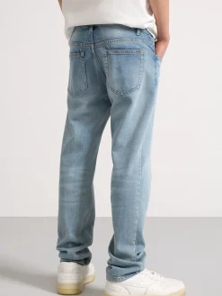 Jeans>Lindex Staffan Jeans Rakt Ben Och Normalhog Midja Light Denim