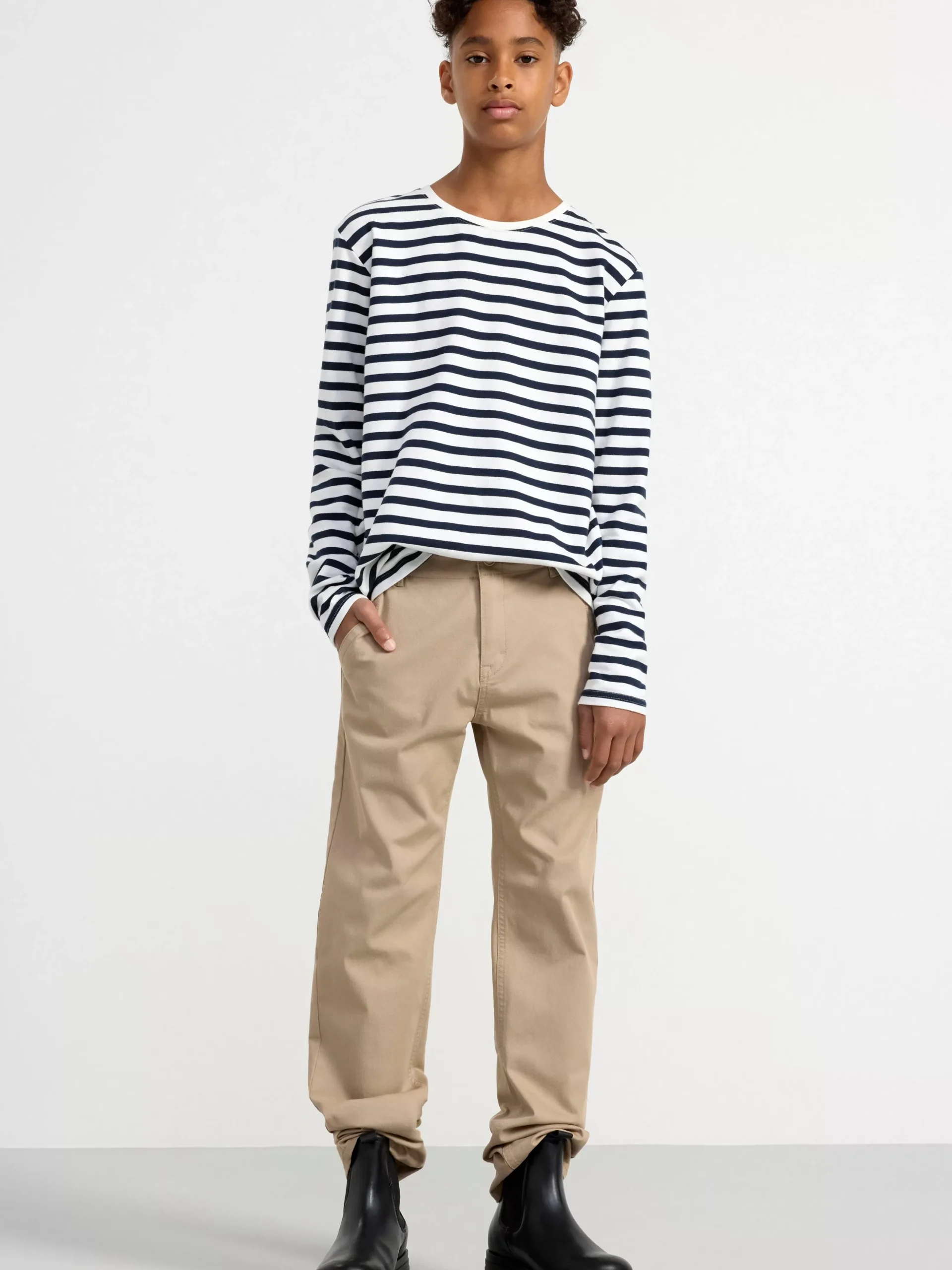 Byxor & Leggings>Lindex Staffan Raka Chinos Med Normalhog Midja Khaki