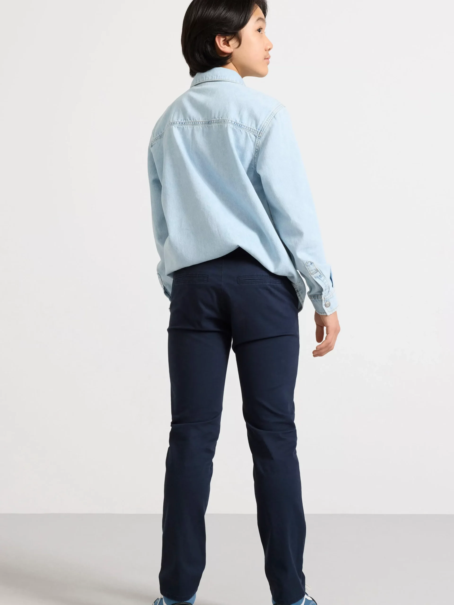 Byxor & Leggings>Lindex Staffan Raka Chinos Med Normalhog Midja Dark Navy