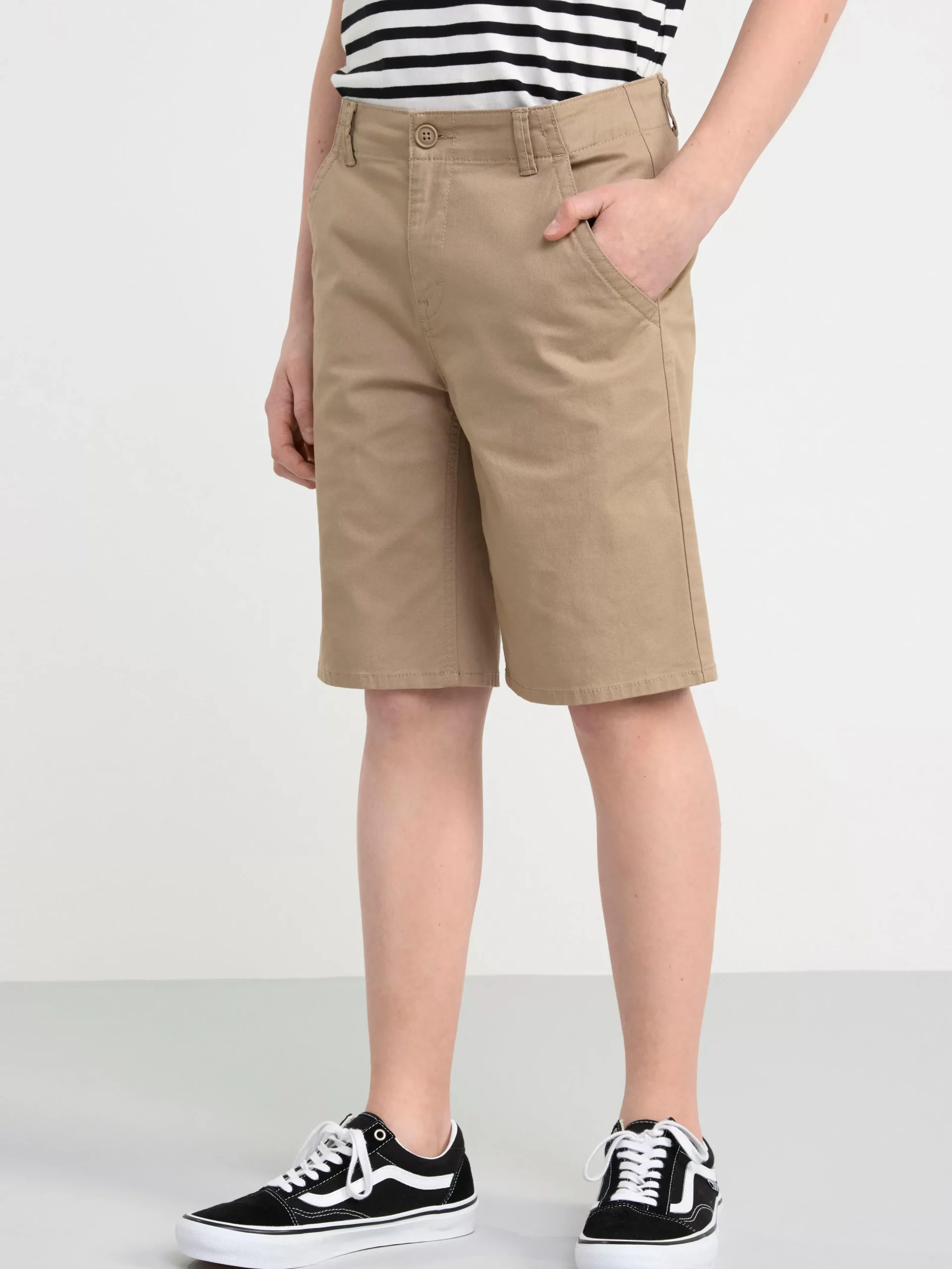 Byxor & Leggings>Lindex Staffan Raka Chinosshorts Med Normalhog Midja Light Khaki