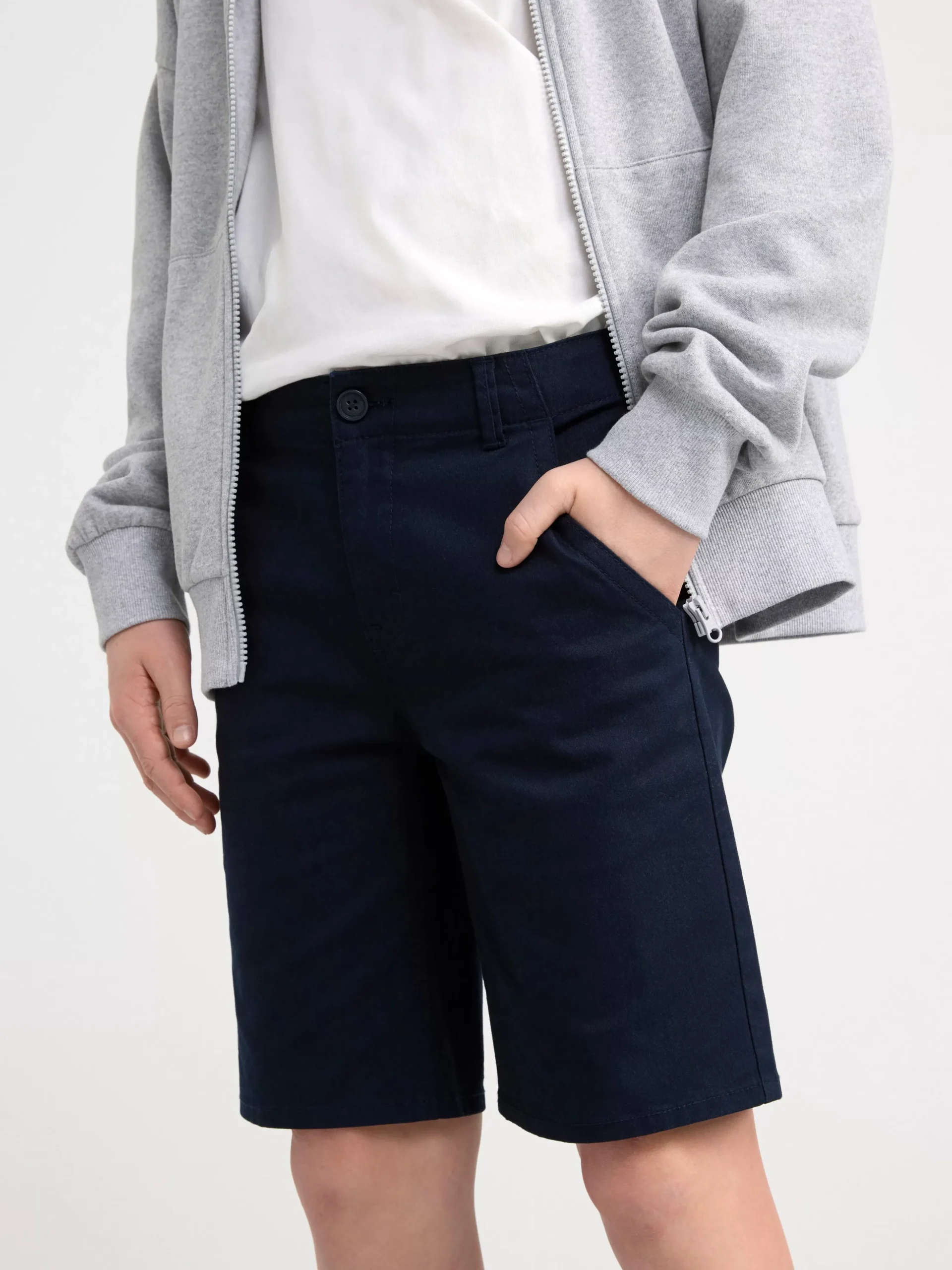 Byxor & Leggings>Lindex Staffan Raka Chinosshorts Med Normalhog Midja Dark Navy