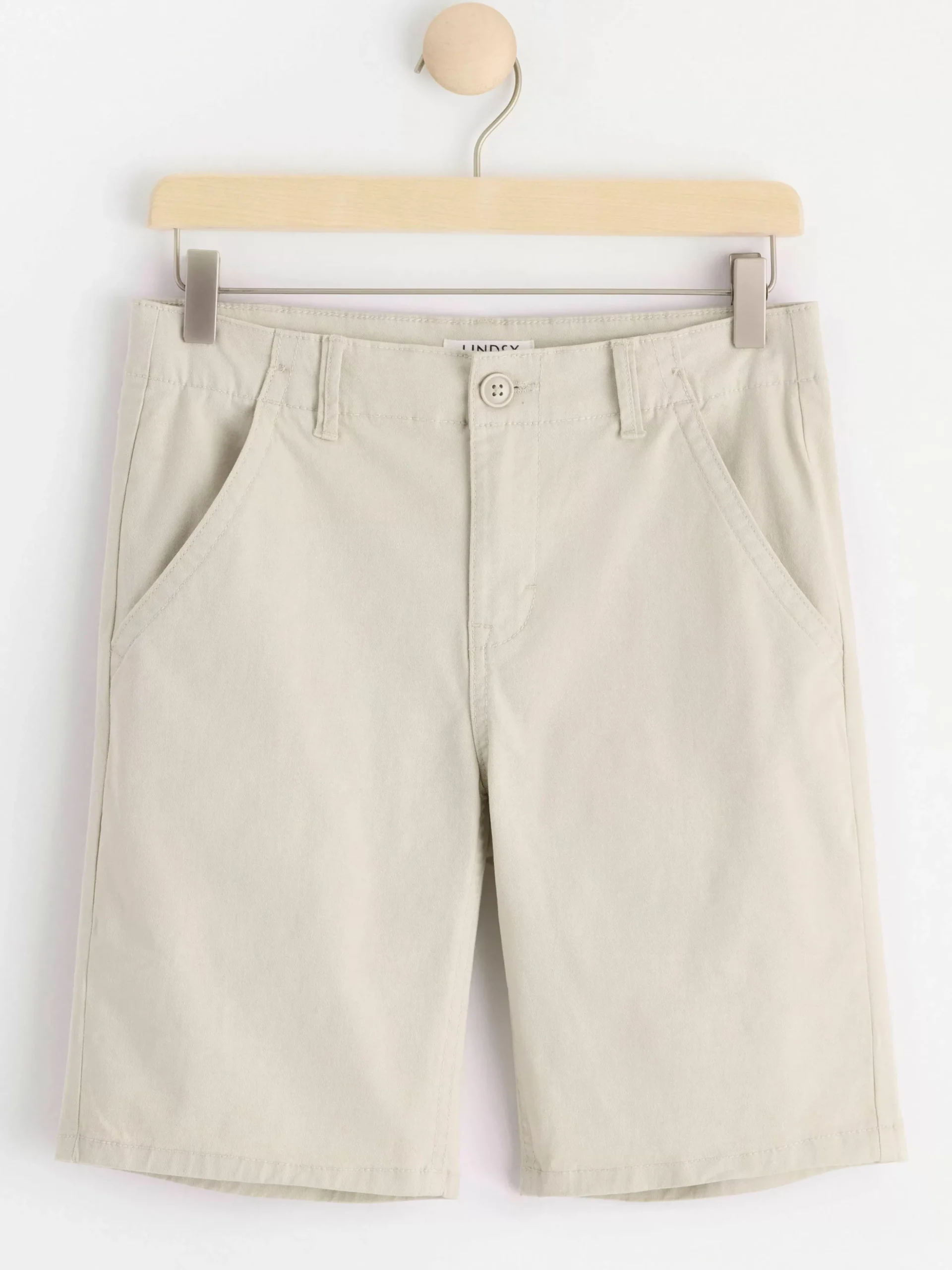 Byxor & Leggings>Lindex Staffan Raka Chinosshorts Med Normalhog Midja Light Beige