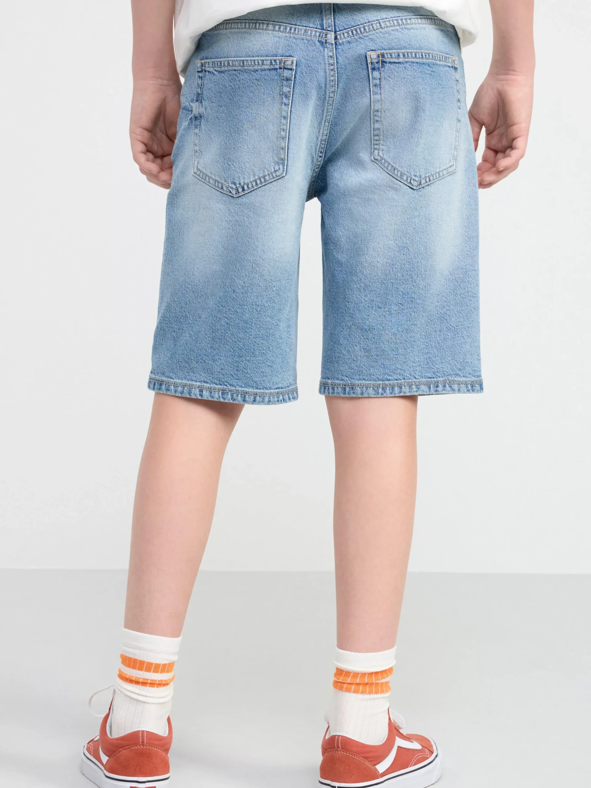 Byxor & Leggings>Lindex Staffan Raka Shorts Med Normalhog Midja Light Denim