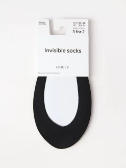 Strumpor>Lindex Steps Black
