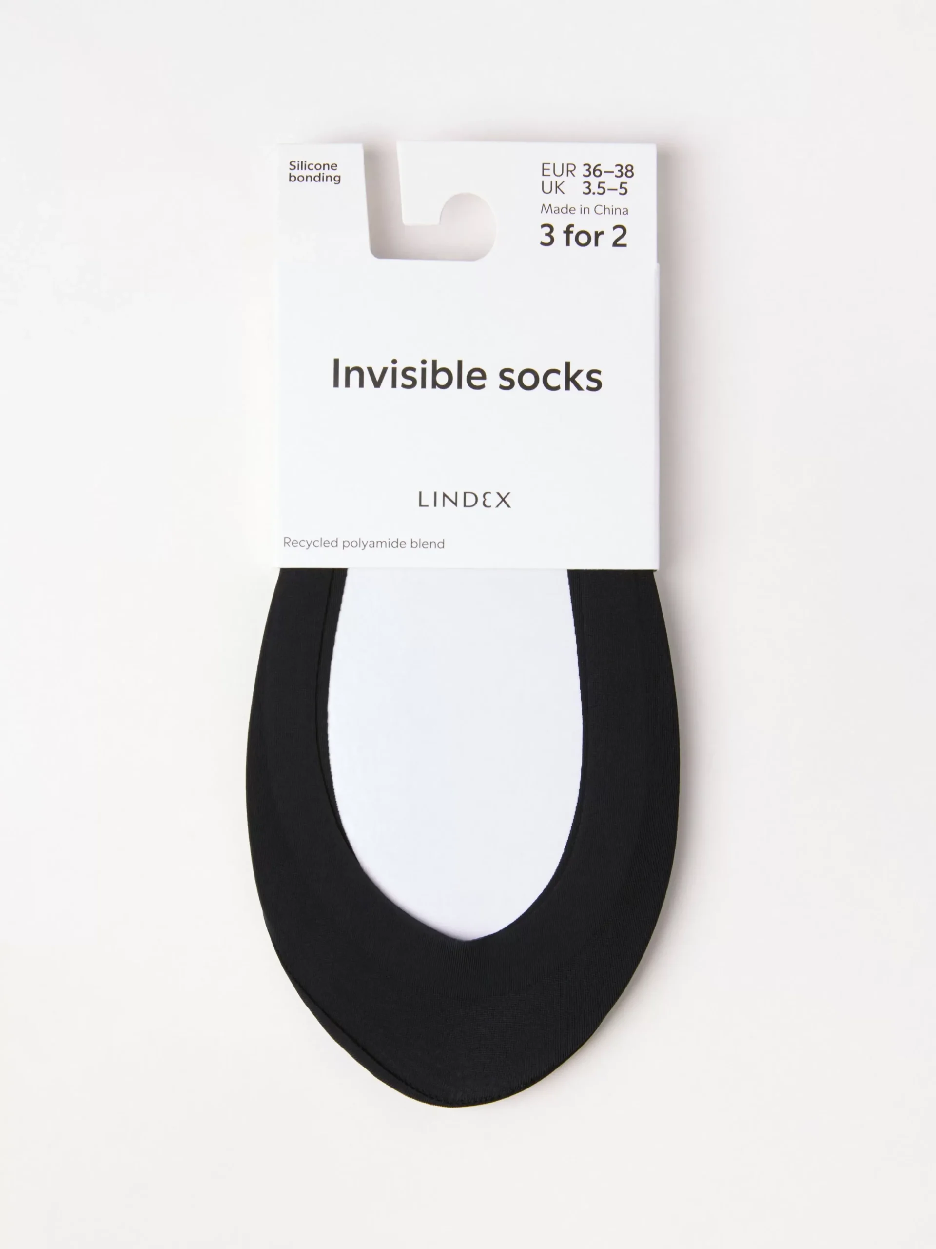 Strumpor>Lindex Steps Black