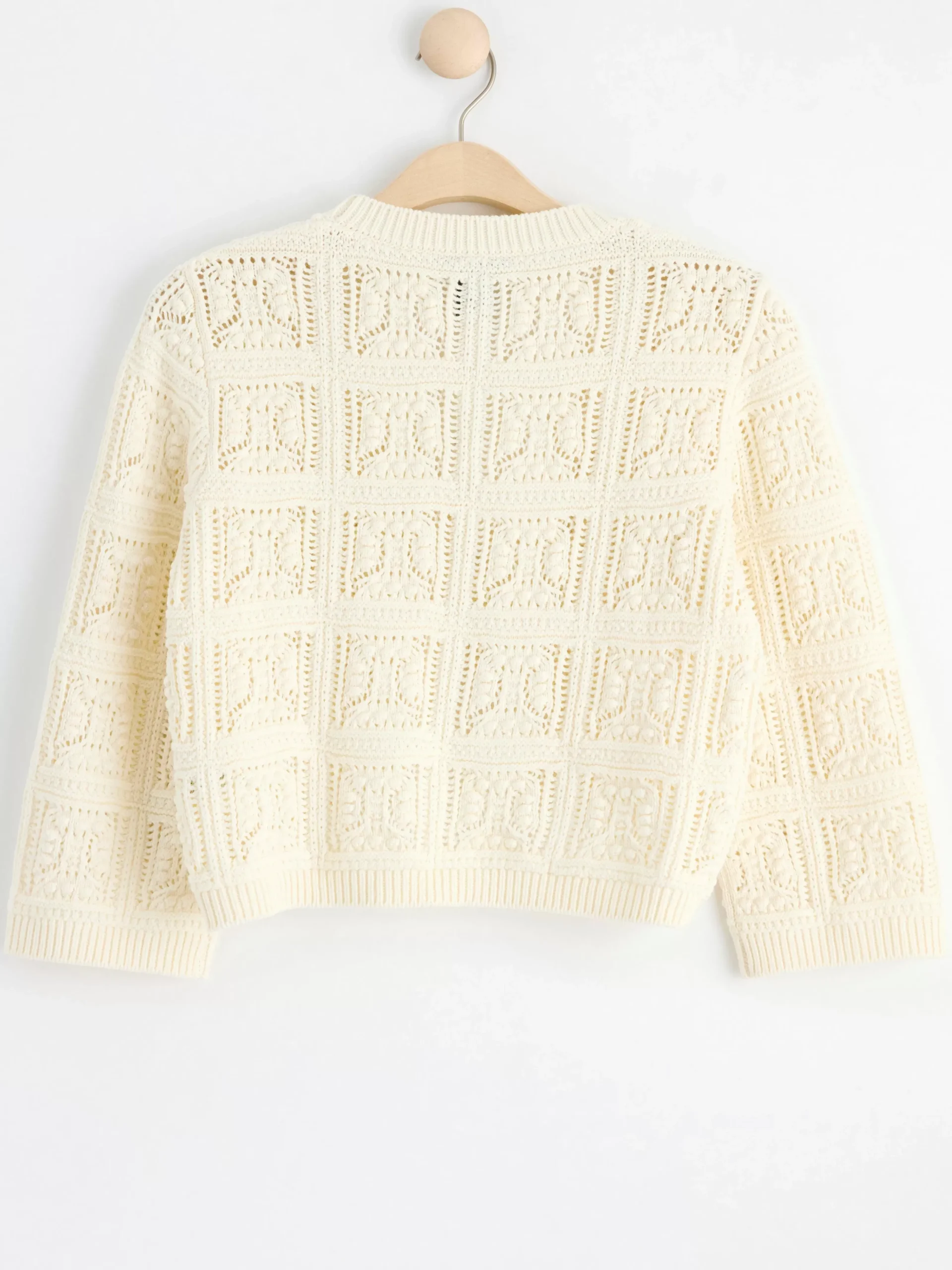 Tröjor & Cardigans>Lindex Stickad Cardigan Light Beige