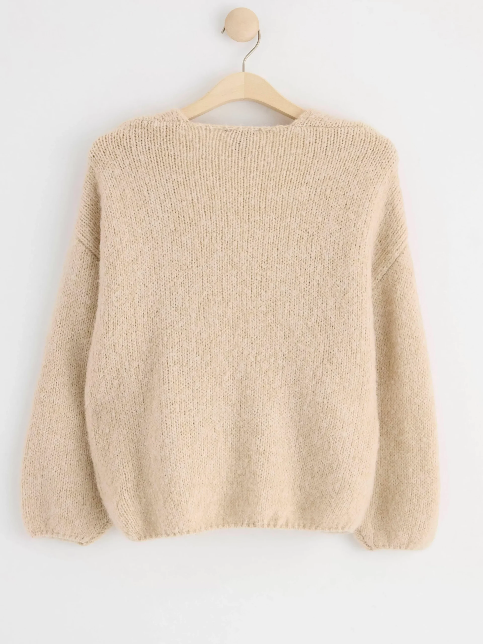 Stickat>Lindex Stickad Cardigan Beige