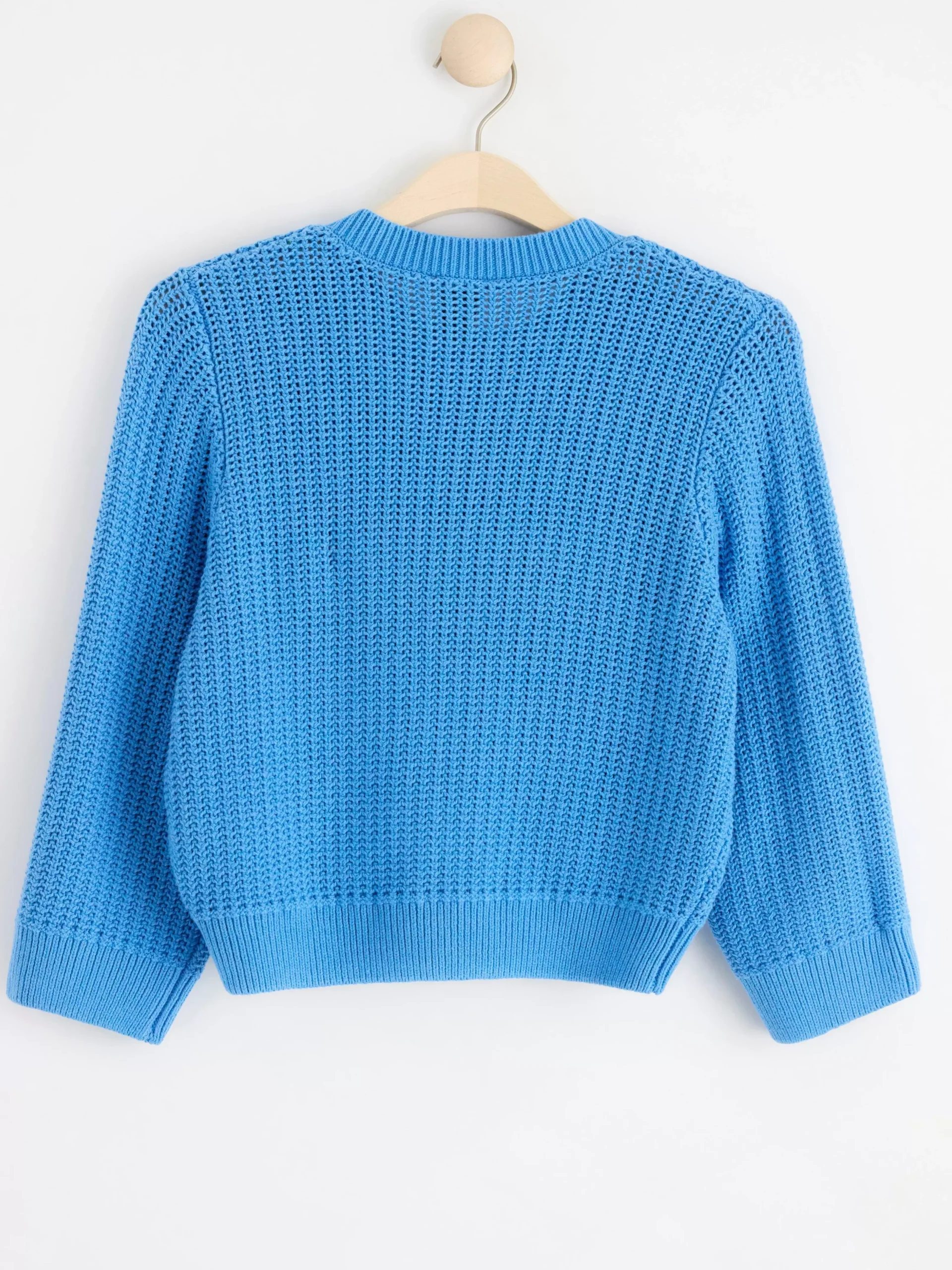 Tröjor & Cardigans>Lindex Stickad Cardigan Light Dusty Blue
