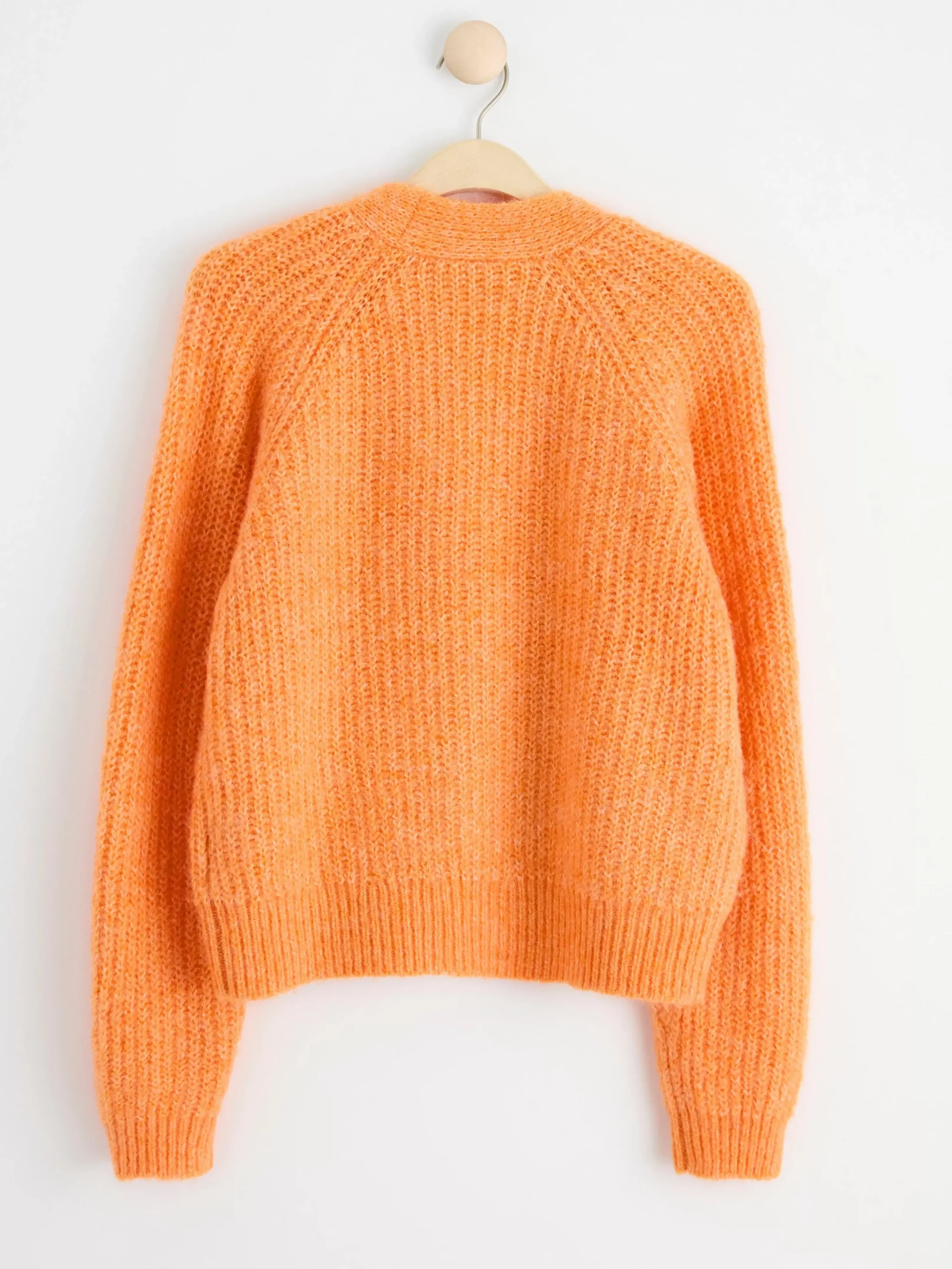 Tröjor & Cardigans>Lindex Stickad Cardigan Light Orange