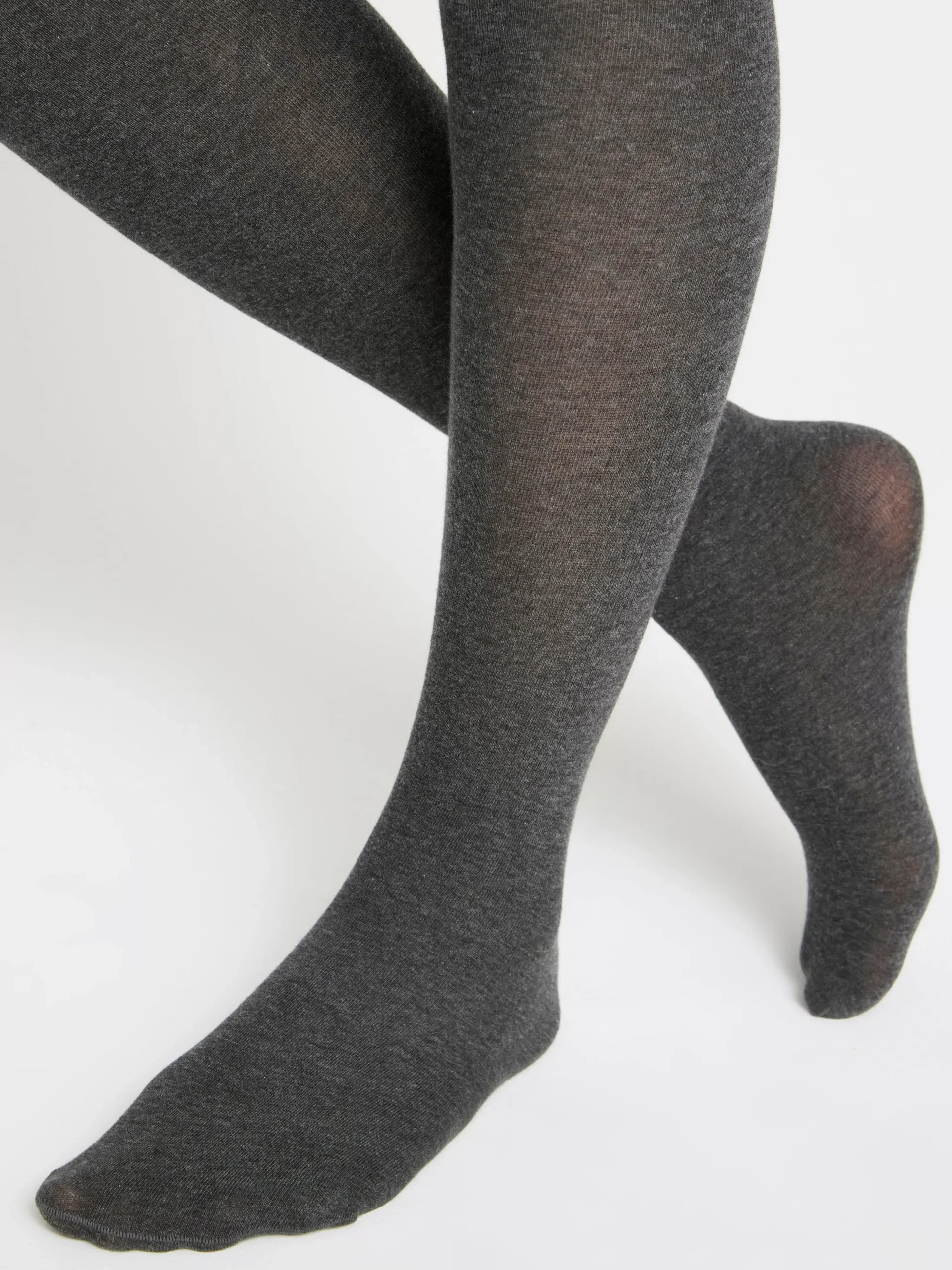 Strumpbyxor & Leggings>Lindex Stickad Strumpbyxa I Bomullsblandning Stone Grey Melange