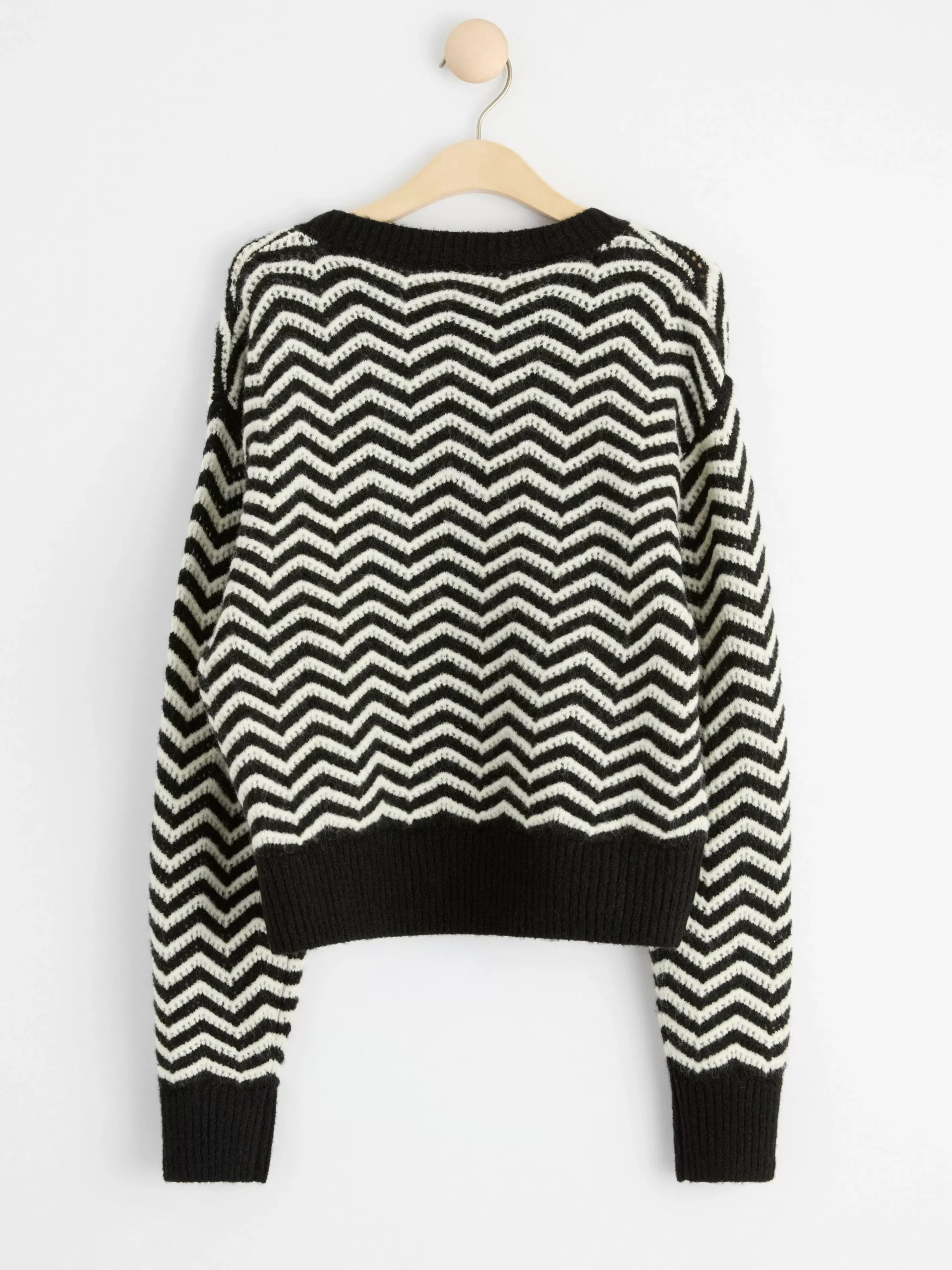 Tröjor & Cardigans>Lindex Stickad Troja Black