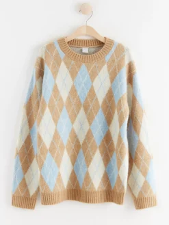 Tröjor & Cardigans>Lindex Stickad Troja Light Blue