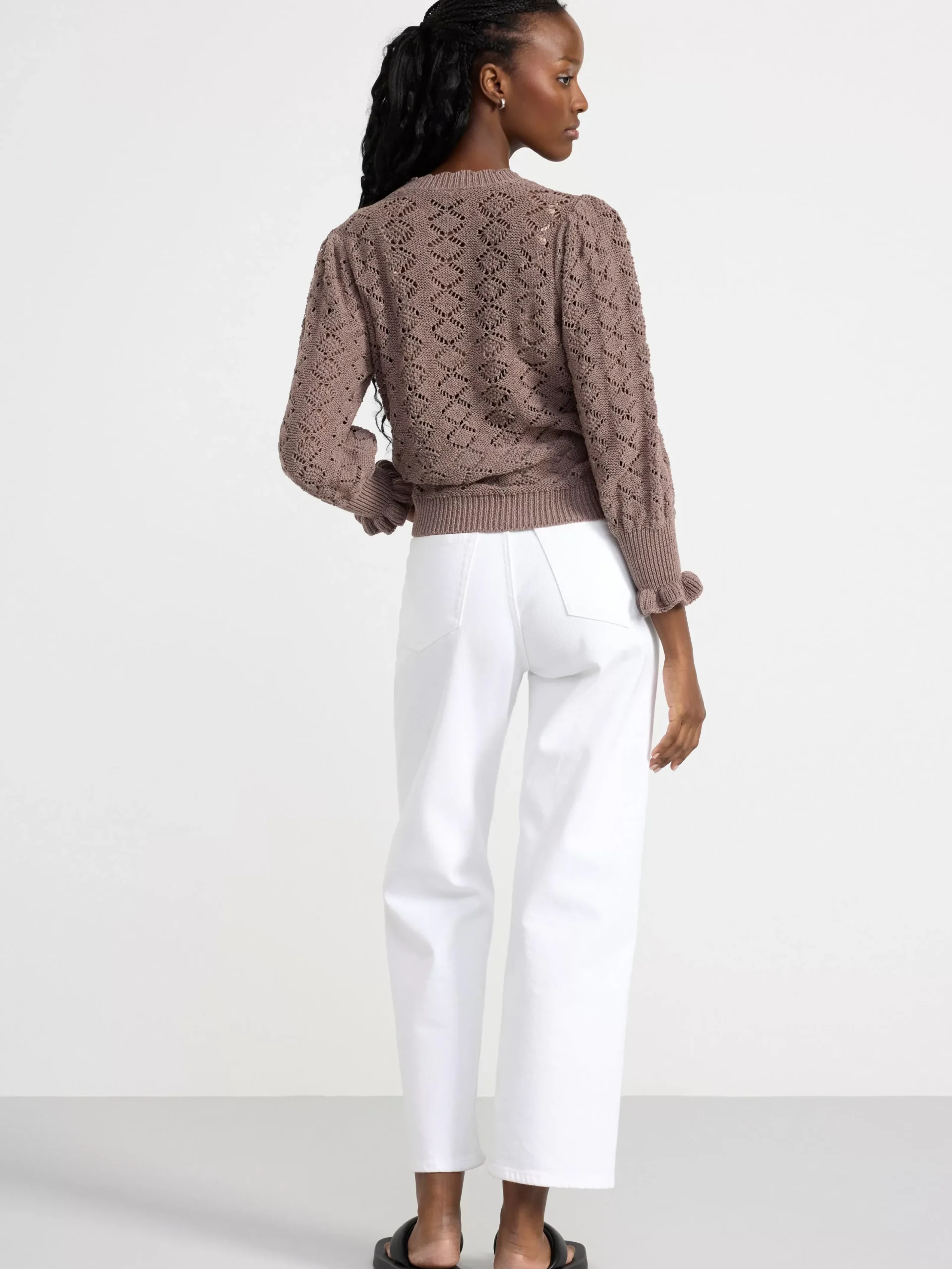Tröjor & Cardigans>Lindex Stickad Troja Brown