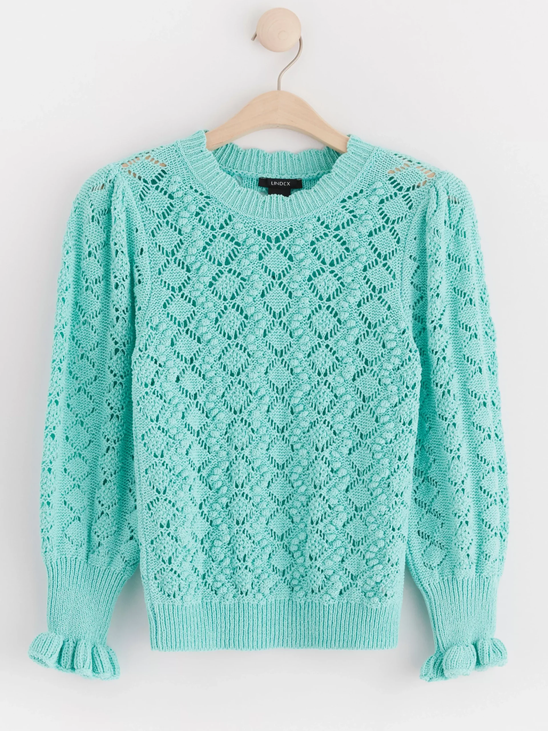 Tröjor & Cardigans>Lindex Stickad Troja Turqoise