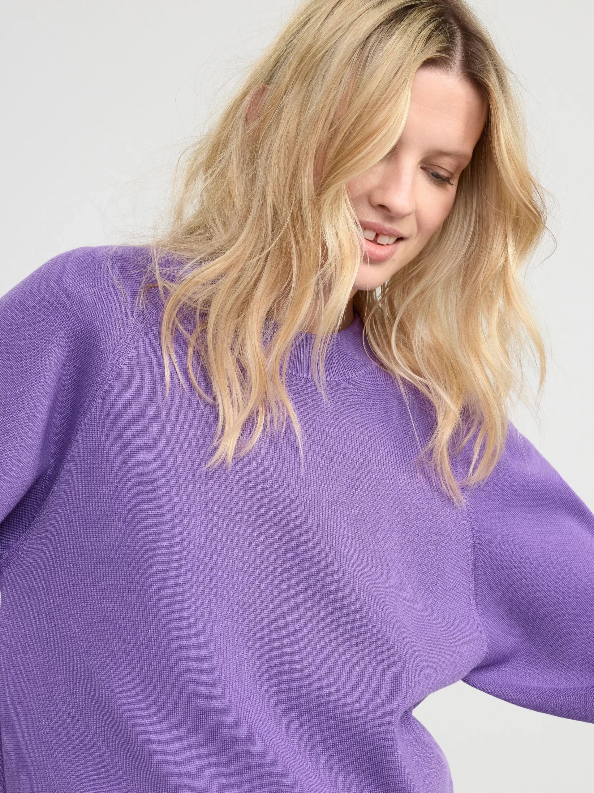 Tröjor & Cardigans>Lindex Stickad Troja Lilac