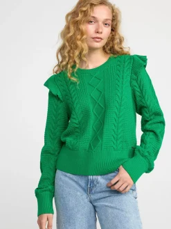 Tröjor & Cardigans>Lindex Stickad Troja Green
