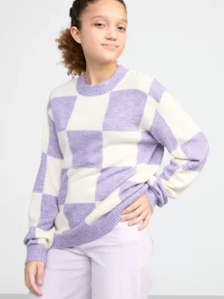 Tröjor & Cardigans>Lindex Stickad Troja Light Lilac