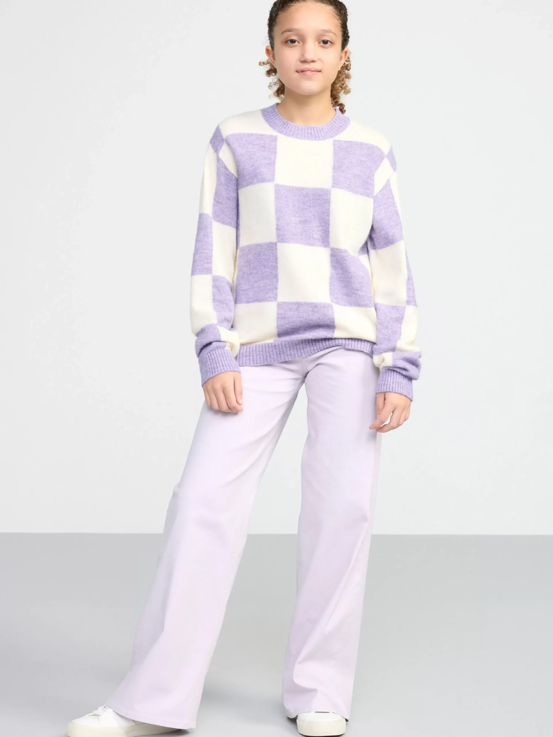 Tröjor & Cardigans>Lindex Stickad Troja Light Lilac