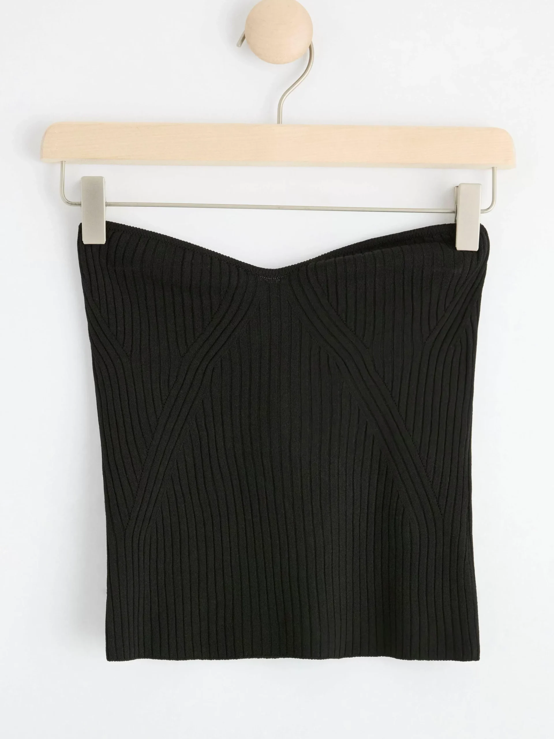 Toppar & T-Shirts>Lindex Stickad Tubtopp Black