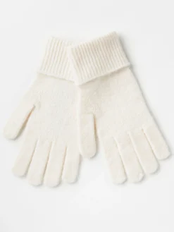 Accessoarer>Lindex Stickade Fingervantar Dam Light White
