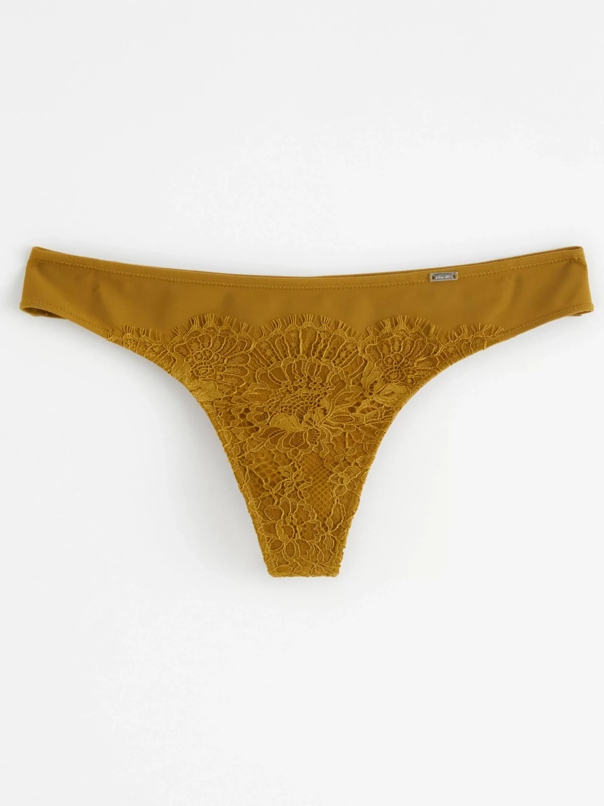 Trosor>Lindex Stringtrosa Low Dark Dusty Yellow