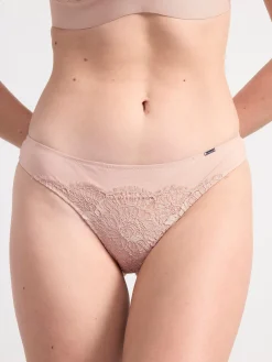 Trosor>Lindex Stringtrosa Low Beige