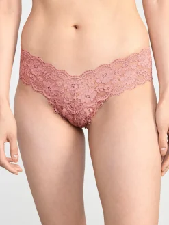 Trosor>Lindex Stringtrosa Low Med Spets Dusty Pink