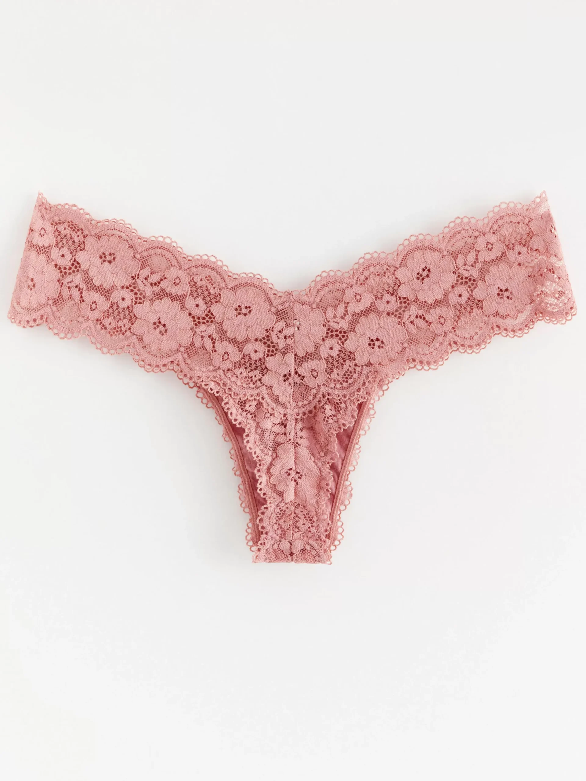 Trosor>Lindex Stringtrosa Low Med Spets Dusty Pink