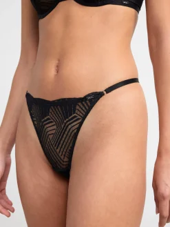 Trosor>Lindex Stringtrosa Low Waist Black