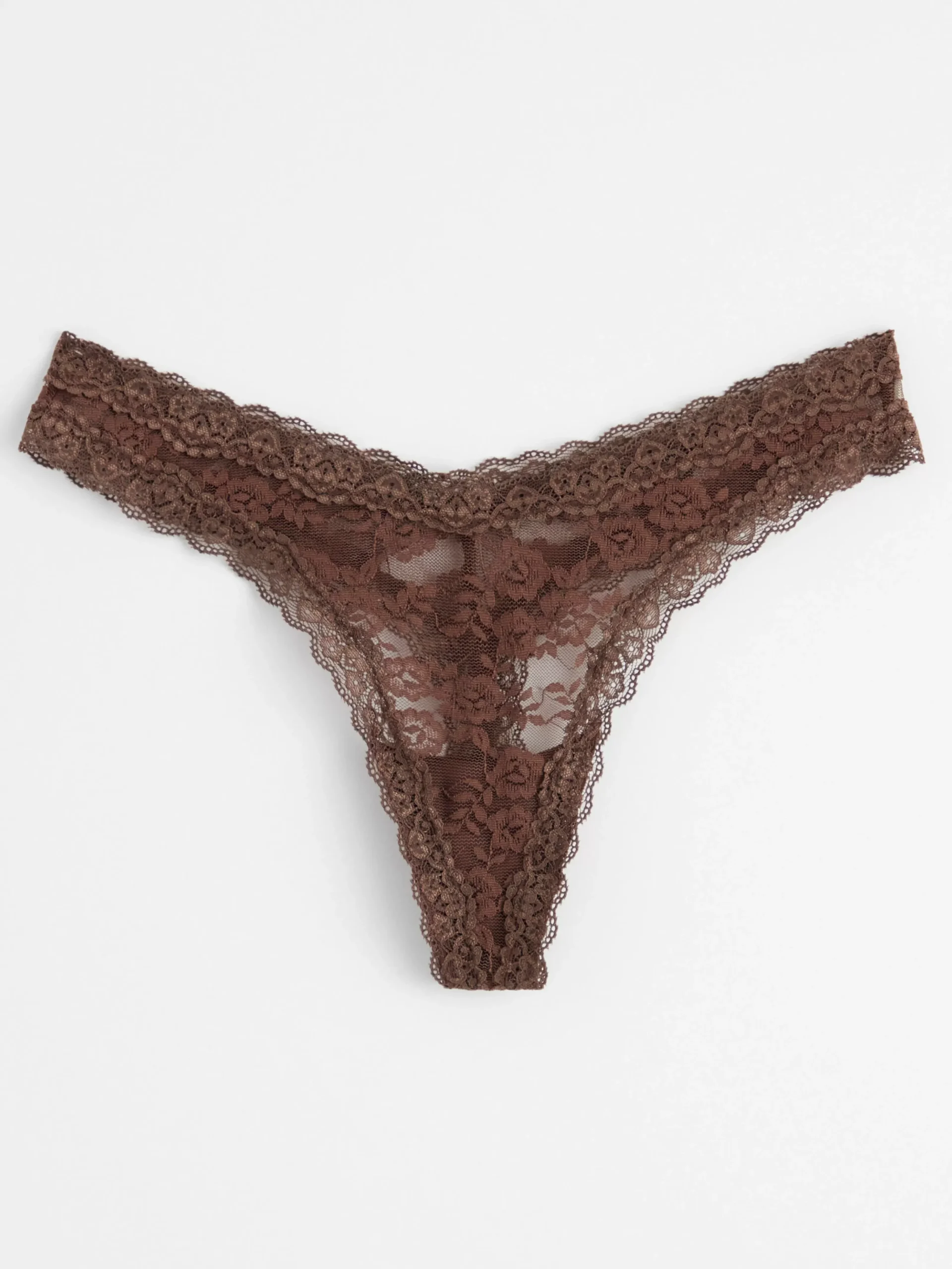 Trosor>Lindex Stringtrosa Low Waist Dark Dusty Brown