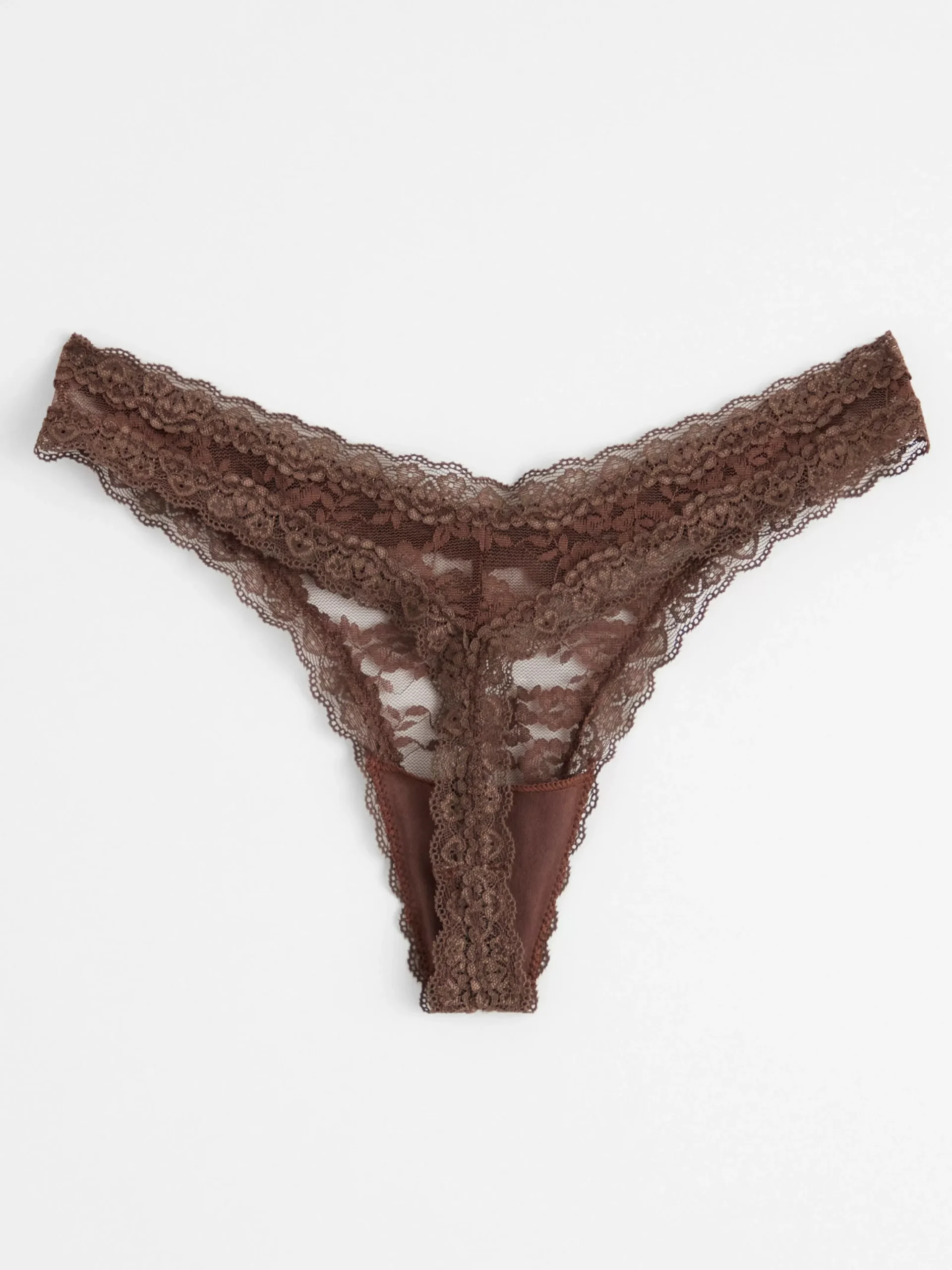 Trosor>Lindex Stringtrosa Low Waist Dark Dusty Brown