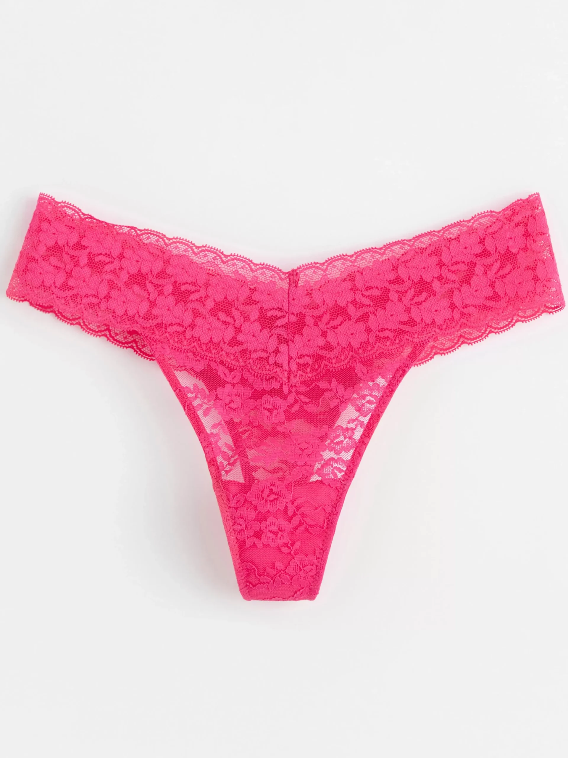 Trosor>Lindex Stringtrosa Low Waist Med Spets Dark Pink