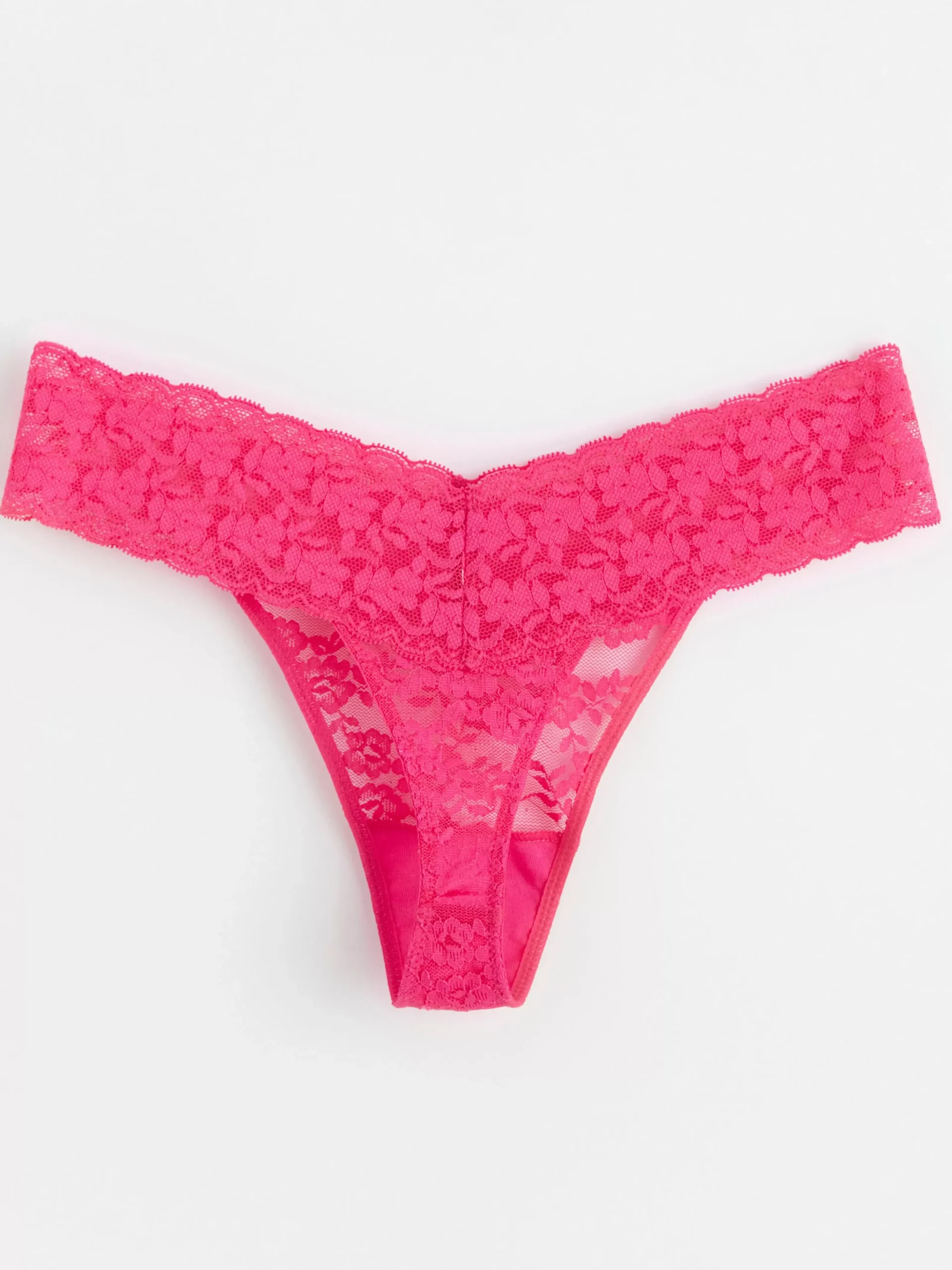 Trosor>Lindex Stringtrosa Low Waist Med Spets Dark Pink