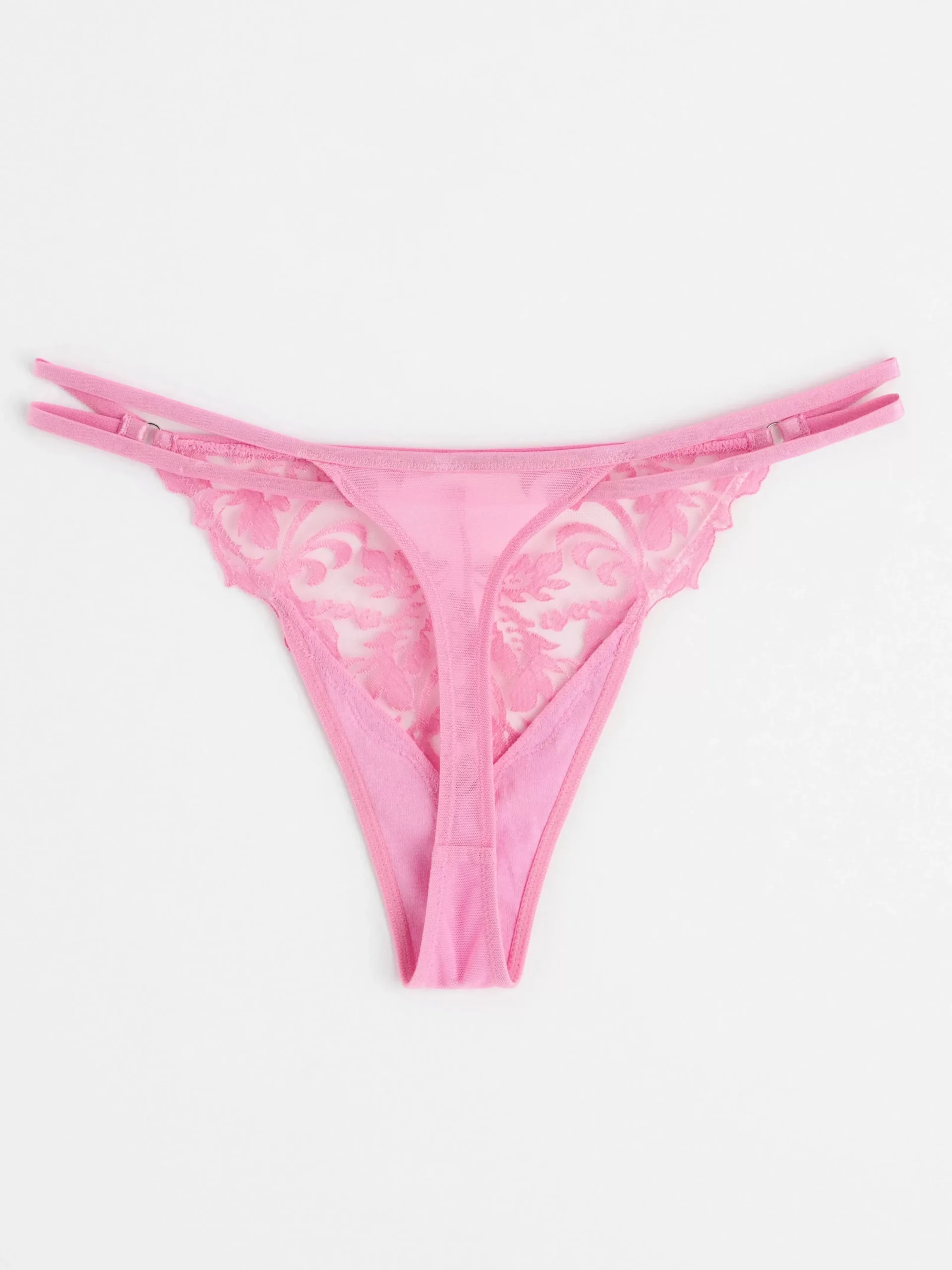 Trosor>Lindex Stringtrosa Low Waist Med Spets Light Pink