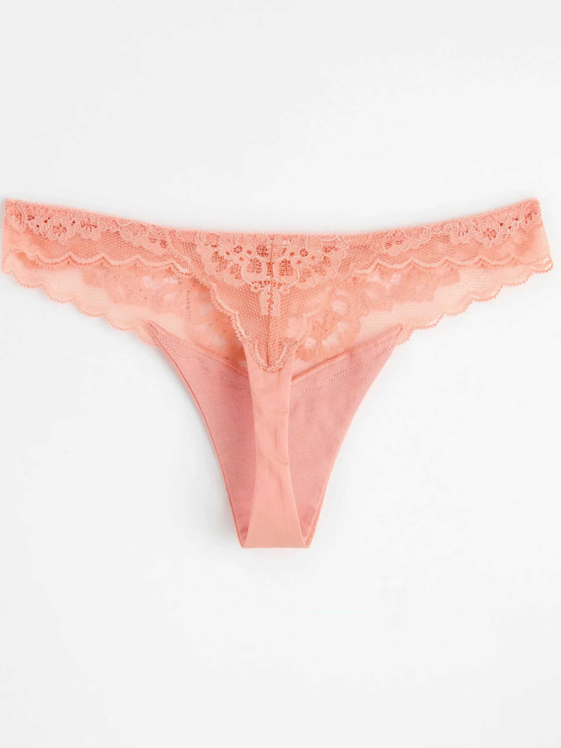Trosor>Lindex Stringtrosa Low Waist Med Spets Light Dusty Coral