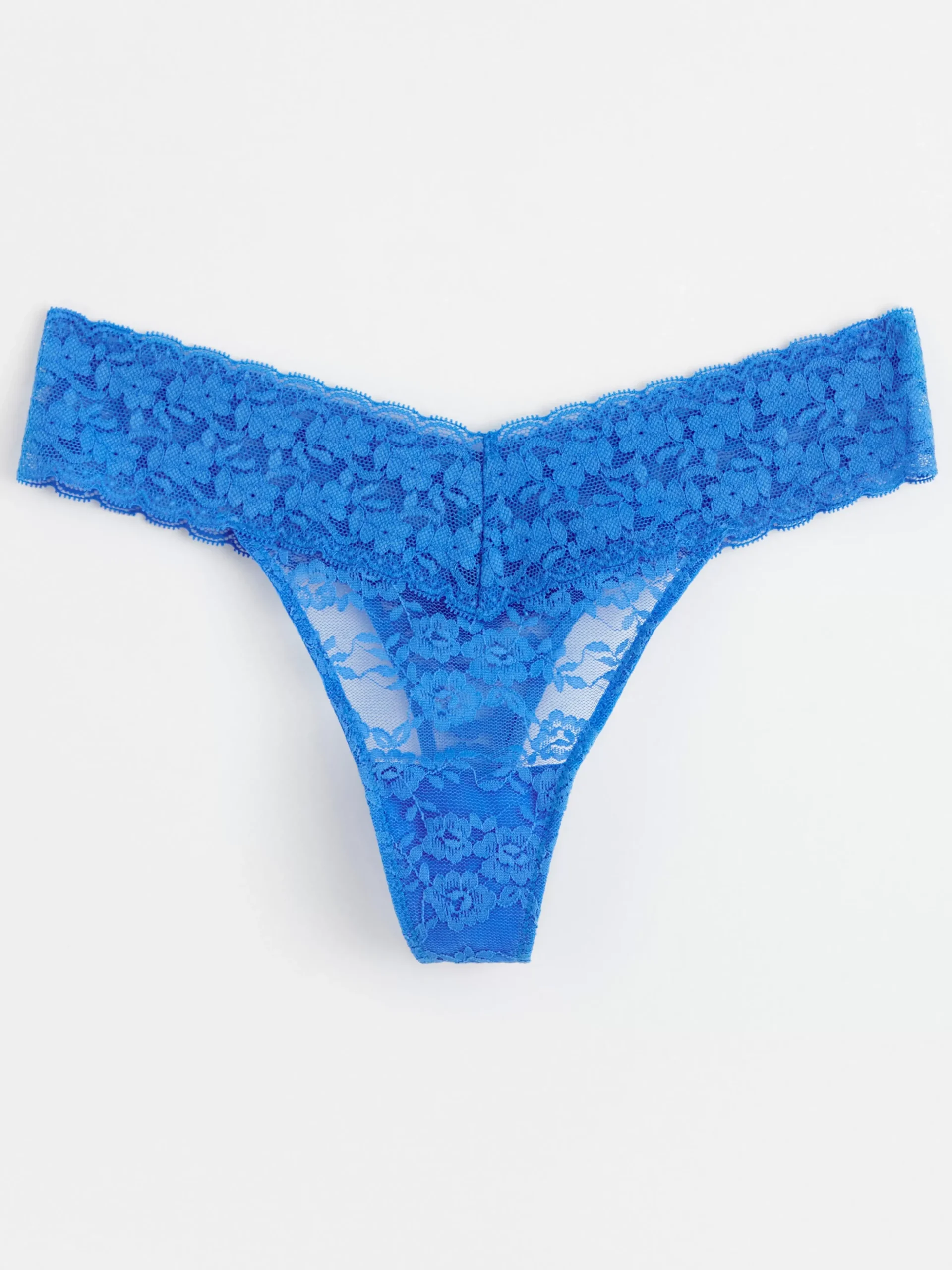 Trosor>Lindex Stringtrosa Low Waist Med Spets Blue